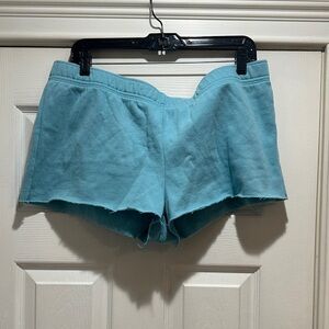 PacSun Light Teal Terry Lounge Shorts